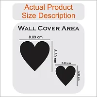 Classic 12 Large 12 Small Heart Silver-Cp775 Acrylic Mirror Wall Sticker|Mirror For Wall|Mirror Stickers For Wall|Wall Mirror|Flexible Mirror|3D Mirror Wall Stickers|Wall Sticker Cp-1301-thumb2