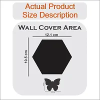 Classic Hexagon 10 Silver 10 Blue-Cp105 Acrylic Mirror Wall Sticker|Mirror For Wall|Mirror Stickers For Wall|Wall Mirror|Flexible Mirror|3D Mirror Wall Stickers|Wall Sticker Cp-631-thumb1