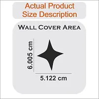 Classic 50 Star 4 Side Silver-Cp601 Acrylic Mirror Wall Sticker|Mirror For Wall|Mirror Stickers For Wall|Wall Mirror|Flexible Mirror|3D Mirror Wall Stickers|Wall Sticker Cp-1127-thumb2