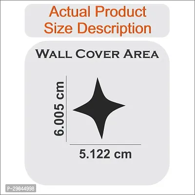 Classic 50 Star 4 Side Silver-Cp601 Acrylic Mirror Wall Sticker|Mirror For Wall|Mirror Stickers For Wall|Wall Mirror|Flexible Mirror|3D Mirror Wall Stickers|Wall Sticker Cp-1127-thumb3