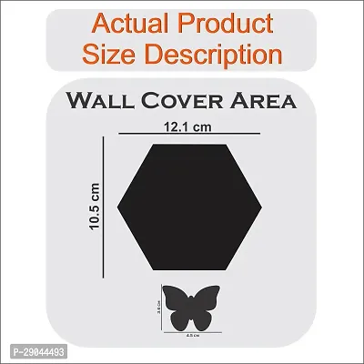 Classic Hexagon 10 Black 10 Blue-Cp95 Acrylic Mirror Wall Sticker|Mirror For Wall|Mirror Stickers For Wall|Wall Mirror|Flexible Mirror|3D Mirror Wall Stickers|Wall Sticker Cp-621-thumb2