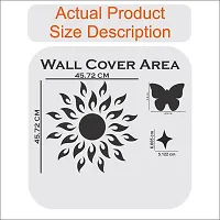 Classic Sun 50 Star Silver 20 Butterfly-Cp380 Acrylic Mirror Wall Sticker|Mirror For Wall|Mirror Stickers For Wall|Wall Mirror|Flexible Mirror|3D Mirror Wall Stickers|Wall Sticker Cp-906-thumb3