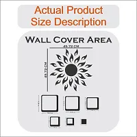 Classic Sun Golden 24 Square-Cp329 Acrylic Mirror Wall Sticker|Mirror For Wall|Mirror Stickers For Wall|Wall Mirror|Flexible Mirror|3D Mirror Wall Stickers|Wall Sticker Cp-855-thumb2