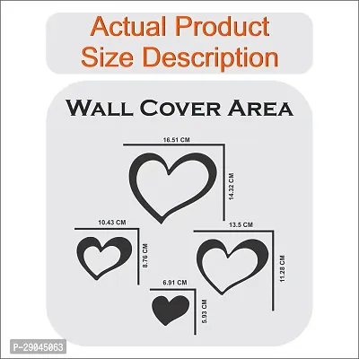 Classic 16 Love Heart Purple-Cp668 Acrylic Mirror Wall Sticker|Mirror For Wall|Mirror Stickers For Wall|Wall Mirror|Flexible Mirror|3D Mirror Wall Stickers|Wall Sticker Cp-1194-thumb2