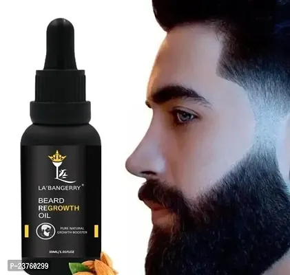 Beard Hair Growth Oil - Faster Beard Growth And Thicker Looking Beard 30Ml (Pack Of 1)-thumb0