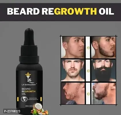 Beard Growth Oil -Thicker  Longer Beard With Moroccan Argan Oil - Natural Oil 30Ml (Pack Of 1)