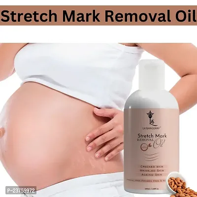 Stretch Mark Oil, Stretch Mark Cream, Pregnancy Stretch Marks Removal Oil, Breast Stretch Marks Removal, Delivery Stretch Marks Removal Oil Old Stretch Mark Removal 100Ml Pack Of 1-thumb0