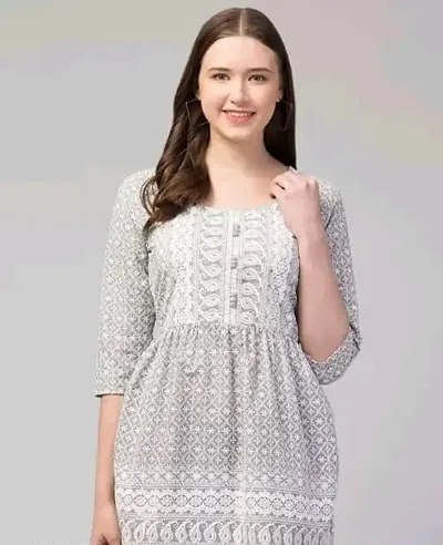 Stylish Chikankari Cotton Kurta