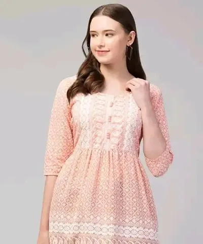 Stylish Chikankari Cotton Kurta