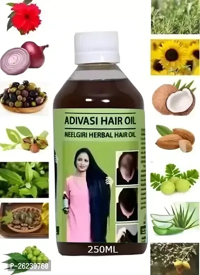 Herbal Adivasi Ayurvedic Hair OiL 250ML-thumb0