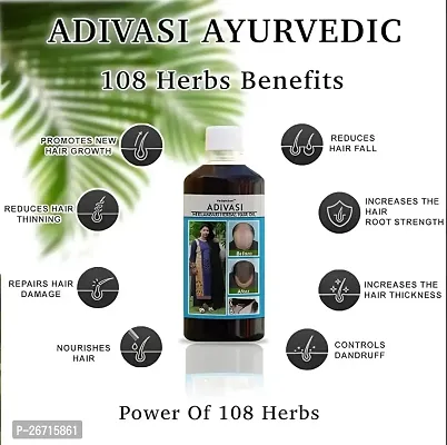 Original Adivasi Herbal Hair Growth Oil | Controls Hairfall | Strong and Healthy Hair 250ml