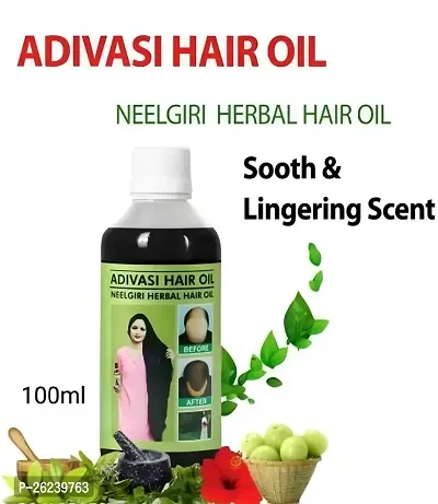 Adivasi Neelambari hair care Adivasi neelambari hair oil kasturi brungraj herbal oil Hair Oil (250ML)-thumb0