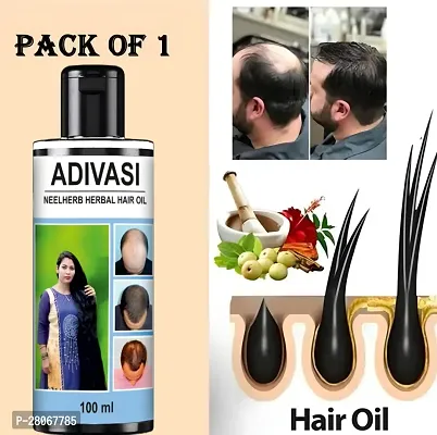 Herbal Adivasi Ayurvedic Hair OiL 100ML Pack of 2-thumb2