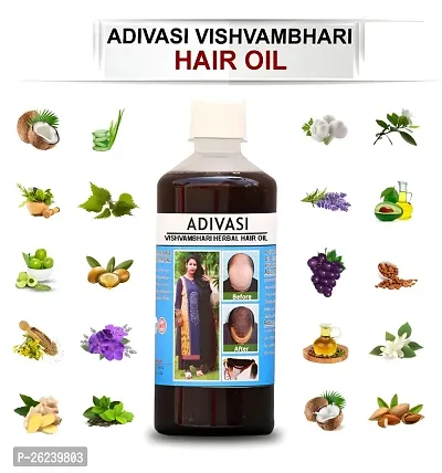 AdivasI  for Women and Men for Shiny Hair Long - Dandruff Control - Hair Loss Control - Long Hair - Hair Regrowth Hair Oil 250ml (Pack of 1)-thumb0