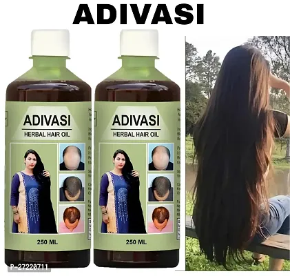 Adivasi Hair Oil-Women and Men for Shiny Hair Long - Dandruff Control - Hair Loss Control - Long Hair - Hair Regrowth Hair Oil ( 100 % Ayurvedic) 250ml