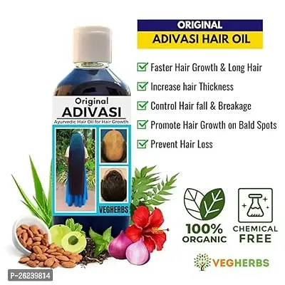 Adivasi Herbal Hair Oil 250ml. 100% NATURAL (Basically Made By Pure Adivasi Ayurvedic Herbs)