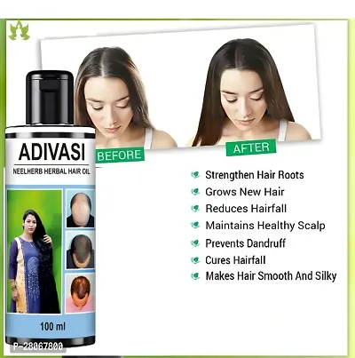 ADIVASI AYURVEDIC Natural Hair Oil +  Combo for Hair Growth and Hair Fall 100ML (Pack of 1)