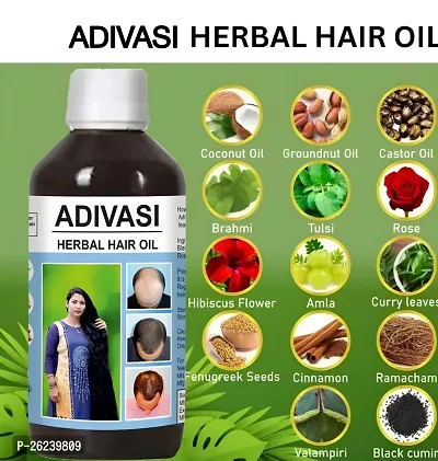 AdivasI  for Women and Men for Shiny Hair Long - Dandruff Control - Hair Loss Control - Long Hair - Hair Regrowth Hair Oil 250ml (Pack of 1)