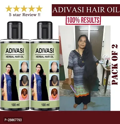 Natural Adivasi Neelambari Medicine All Type Of Hair Problem Herbal Hair Oil 100ML (Pack of 2)