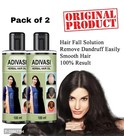 ADIVASI AYURVEDIC Natural Hair Oil +  Combo for Hair Growth and Hair Fall 100ML (Pack of 2)-thumb0