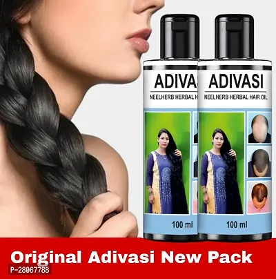 Adivasi Neelambari hair care Adivasi neelambari hair oil kasturi brungraj herbal oil Hair Oil (100ML)