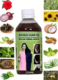 ADIVASI AYURVEDIC Natural Hair Oil +  Combo for Hair Growth and Hair Fall 250ML-thumb1
