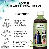 Adivasi Neelambari hair care Adivasi neelambari hair oil kasturi brungraj herbal oil Hair Oil (250ML)-thumb3