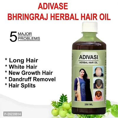 Adivasi Herbal Hair Oil 250ml. 100% NATURAL (Basically Made By Pure Adivasi Ayurvedic Herbs)-thumb2