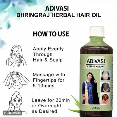 AdivasI  for Women and Men for Shiny Hair Long - Dandruff Control - Hair Loss Control - Long Hair - Hair Regrowth Hair Oil 250ml (Pack of 1)-thumb4