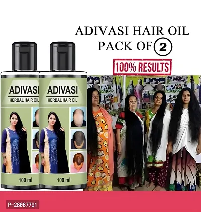 Herbal Adivasi Ayurvedic Hair OiL 100ML (Pack of 2)