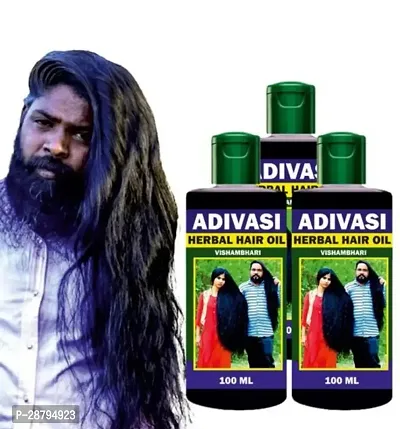 Adivasi Ayurvedic Natural Hair Oil 100 Ml Pack of 3