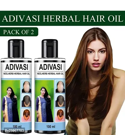 Natural Adivasi Neelambari Medicine All Type Of Hair Problem Herbal Hair Oil 100ML Pack of 2-thumb0