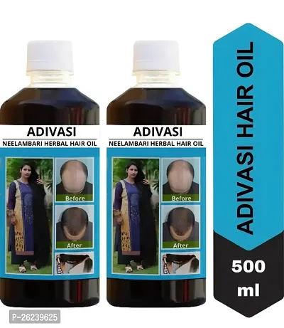 KASTURI HERBAL ADIVASI HAIR OIL 500ML  PACK OF 2-thumb0