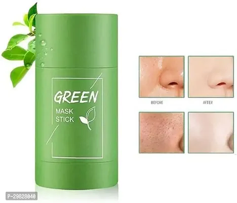 Green Tea Purifying Clay Stick Mask Anti Acne Cleaning Mask For Face 40 g