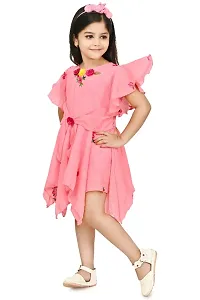 Girls Beautiful Cotton Blend Frock For Festive  Party Wear-thumb1