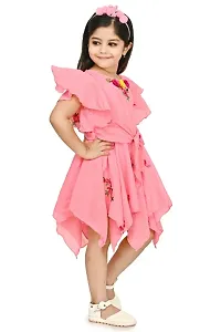 Girls Beautiful Cotton Blend Frock For Festive  Party Wear-thumb3