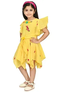 Girls Beautiful Cotton Blend Frock For Festive  Party Wear-thumb2