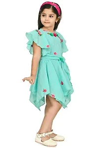 Girls Beautiful Cotton Blend Frock For Festive  Party Wear-thumb1