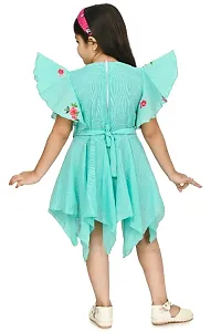 Girls Beautiful Cotton Blend Frock For Festive  Party Wear-thumb3