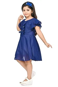 Girls Beautiful Funky Cotton Blend Frock For Festive  Party Wear-thumb4