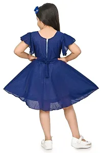 Girls Beautiful Funky Cotton Blend Frock For Festive  Party Wear-thumb1