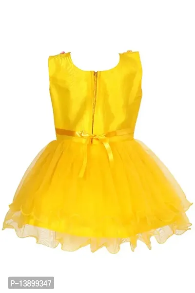 Girls Beautiful Funky Net Frock For Festive  Party Wear-thumb2