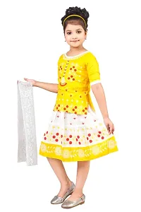 Girls Ethenic Wear Two Part Frock For Festive  Party Wear-thumb1