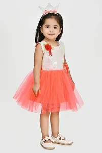 Baby Girls Cutei Net Frock For Festive  Party Wear-thumb2