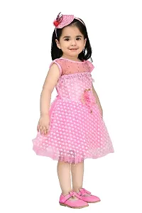 Baby Girls Funky Cutei Net Frock For Festive  Party Wear-thumb2