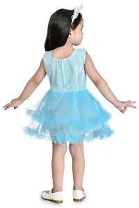 Baby Girls Funky Fashionable Silk Blend Frock For Festive  Party Wear-thumb4