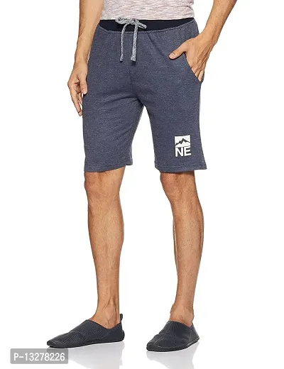 Stylish Grey Cotton  Regular Shorts For Men-thumb0