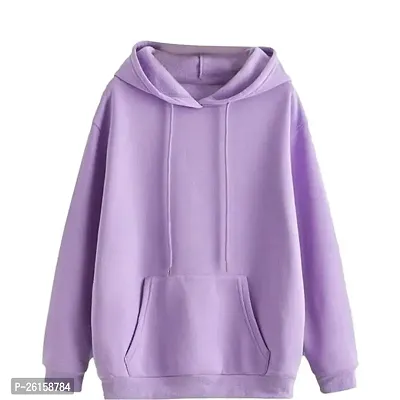 Stylish Cotton Solid Hoodies For Men-thumb0