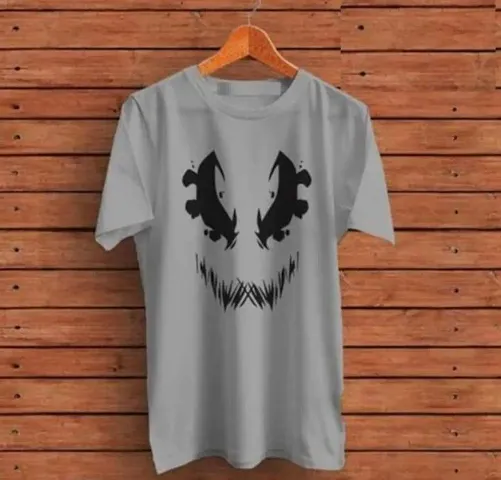 CSK Store Funky Face Design Round Neck T-Shirt for Men