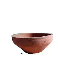 KRISHNA CREATIONS Clay dhai Handi/Curd Pot 300ml-thumb1